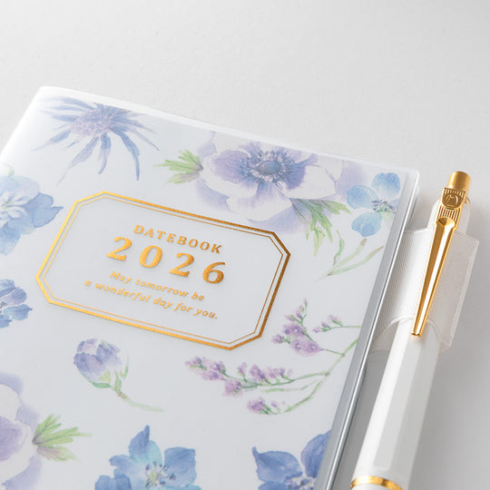 Midori Pocket Diary <Slim> Country Time Flower 2026