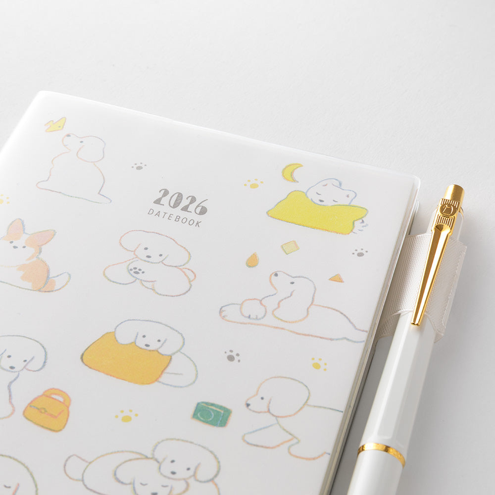 Midori Pocket Diary <A6> Dog 2026