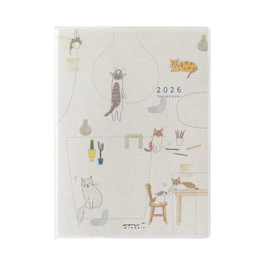 Midori Pocket Diary <A6> Cat 2026