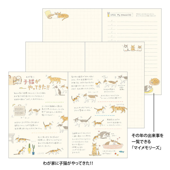 Midori Pocket Diary <B6> Cat 2026