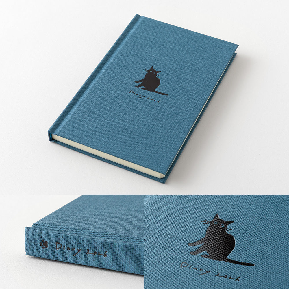 Midori Book Style Diary <B6 Variant> Cat Navy 2026