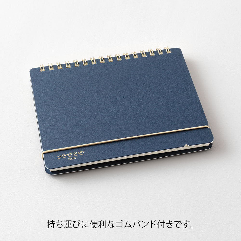 Midori Plus Stand Diary <B6 Variant> Navy 2026