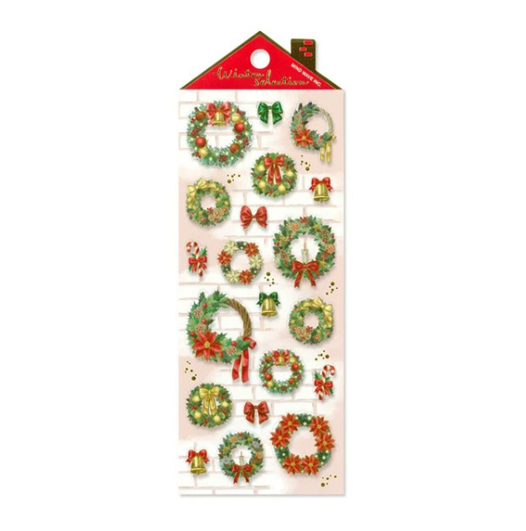 Mind Wave Stickers [2025]Winter Selection Christmas Wreath