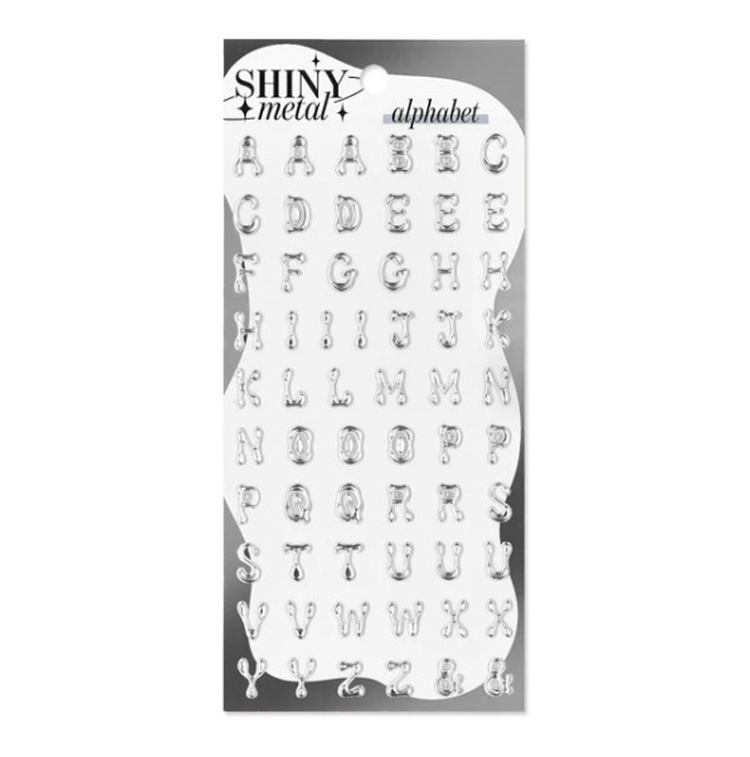 Mind Wave Stickers Shiny Metal Alphabet
