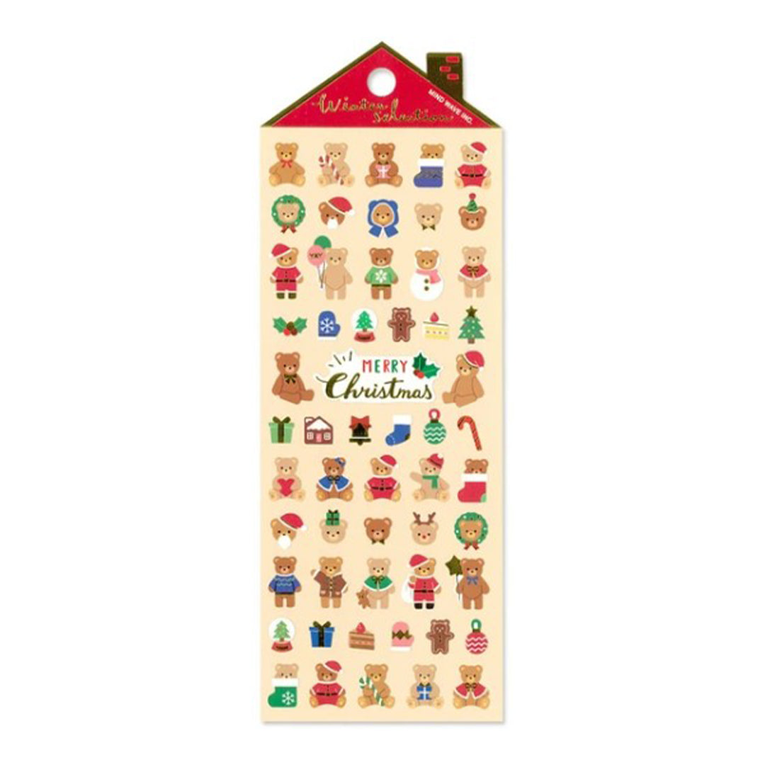 Mind Wave Stickers [2025]Winter Selection Christmas Bear
