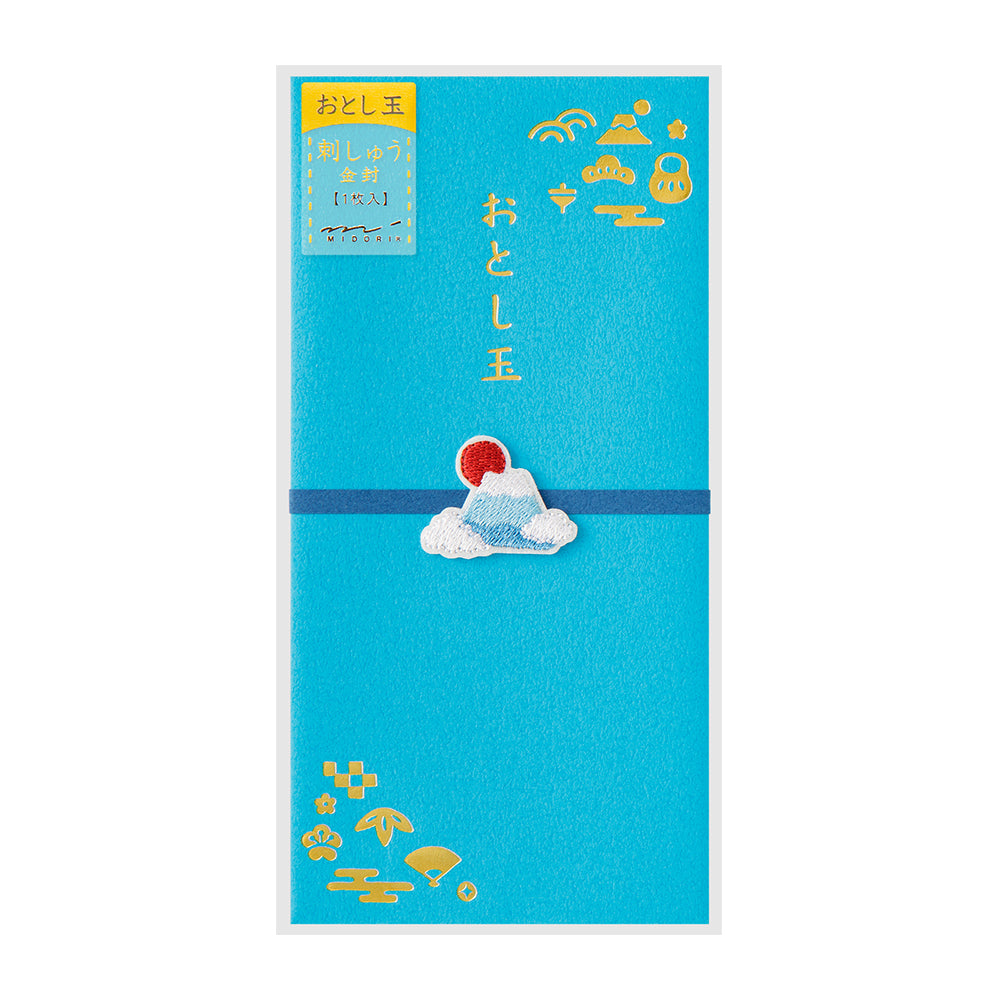 Midori Money Envelope 654 Embroidery New Year’s Gift Mount Fuji