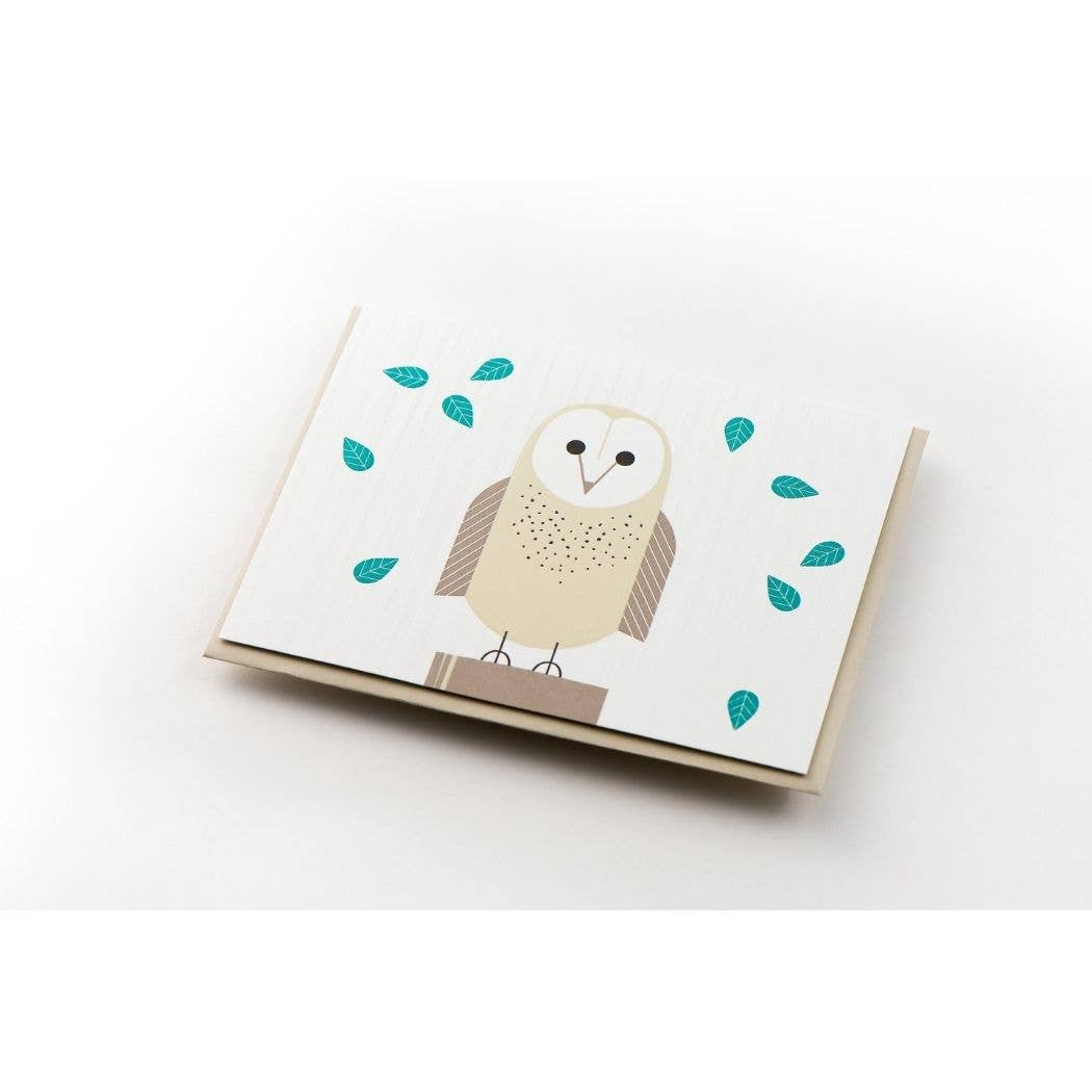 Owl Modern Card: Single Card