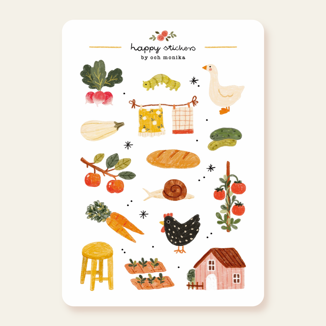 Countryside - Planner &amp; Journal Stickers | A6 Matte Paper