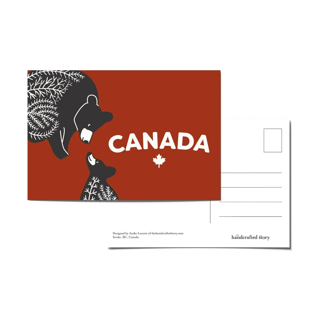 Canada Black Bears Postcard