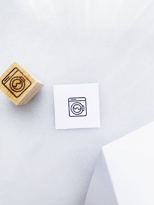 Laundry Rubber Stamp • Small Laundry Day Stamp for Planners