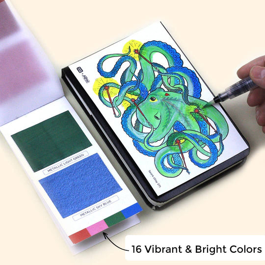 Viviva Colors Spring Colorsheets - 16 Handmade Watercolors