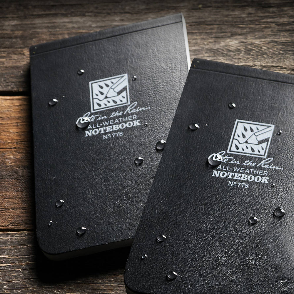 Rite in the Rain 3.25" x 5.25" Black Soft Cover Notebook