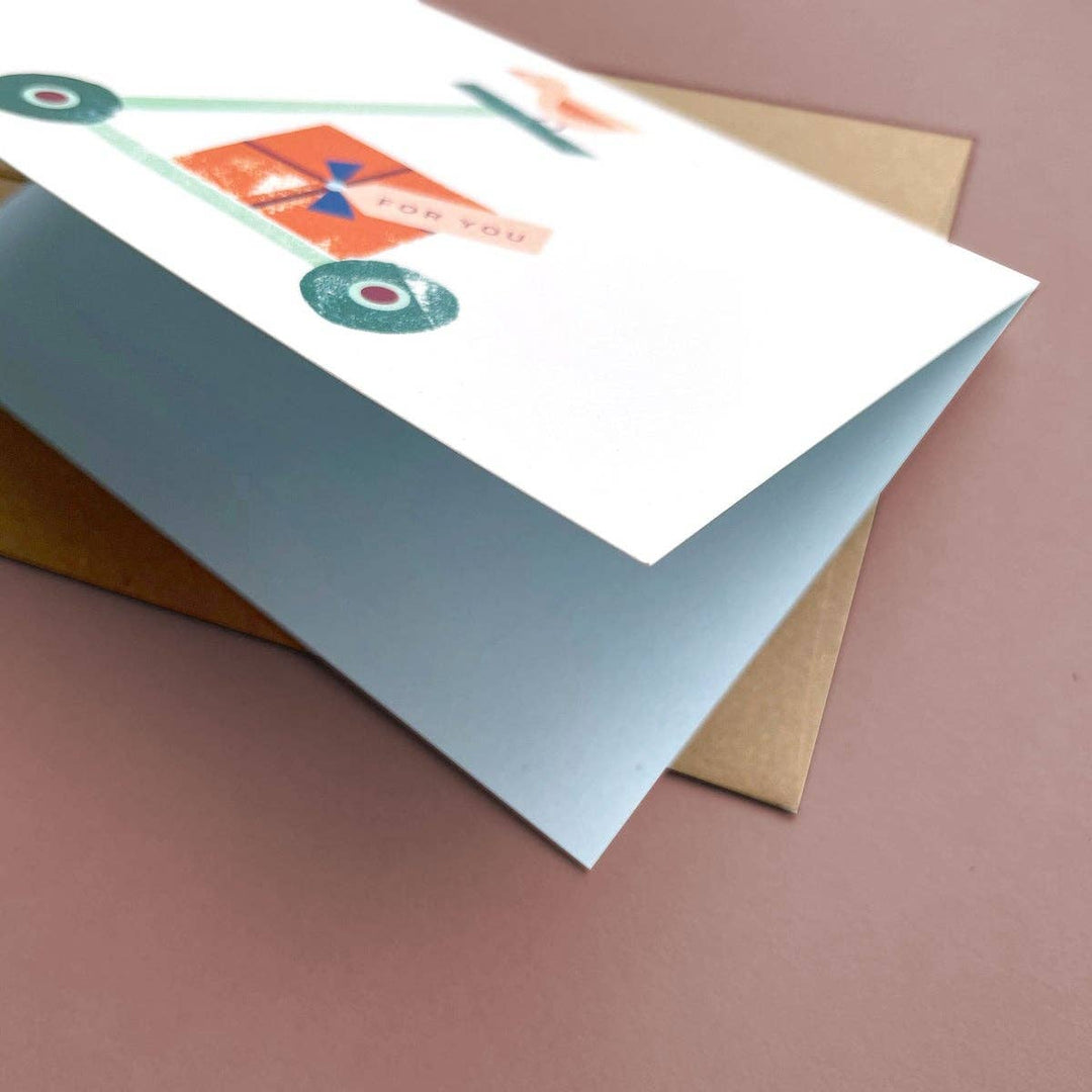 Greeting Card Scooter