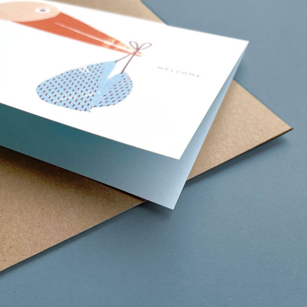 Greeting Card Stork