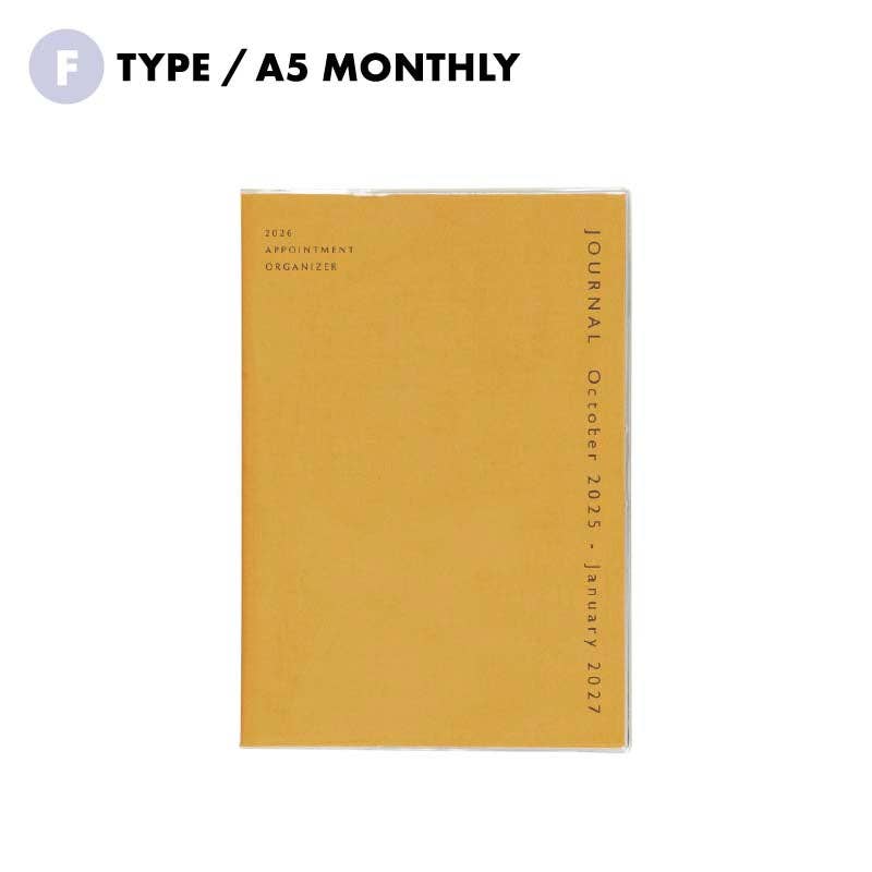 2026 Monthly Planner Coton A5- Linen