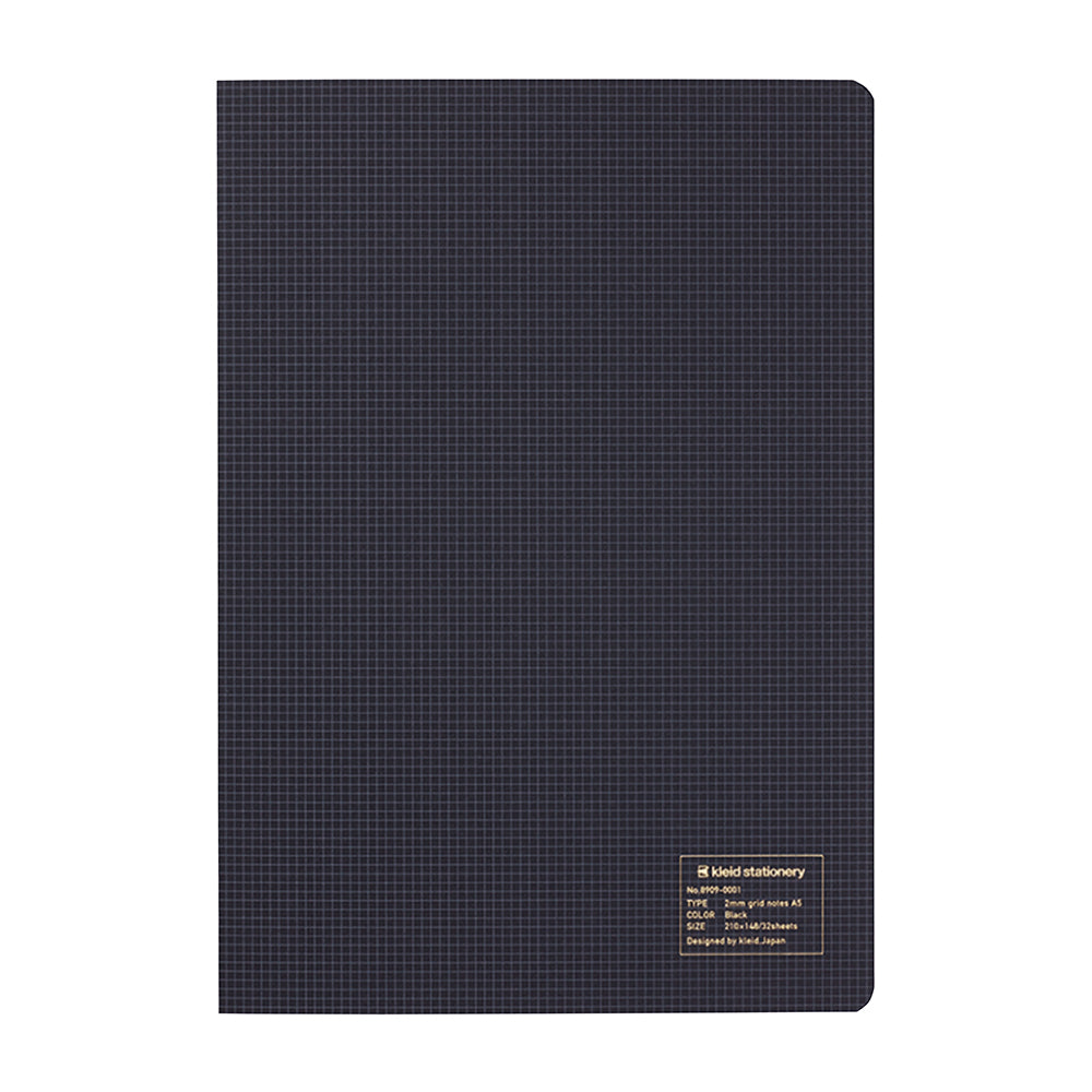 Kleid 2mm A5  Notebook- Black