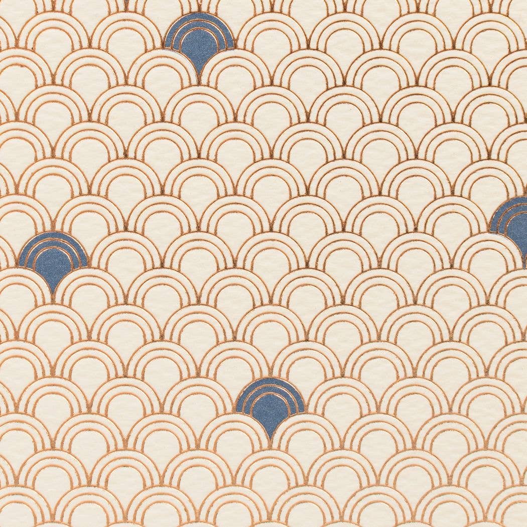 Set of 3 Pocket Letterpress Notebooks - Geometric Foil: Dot Pages