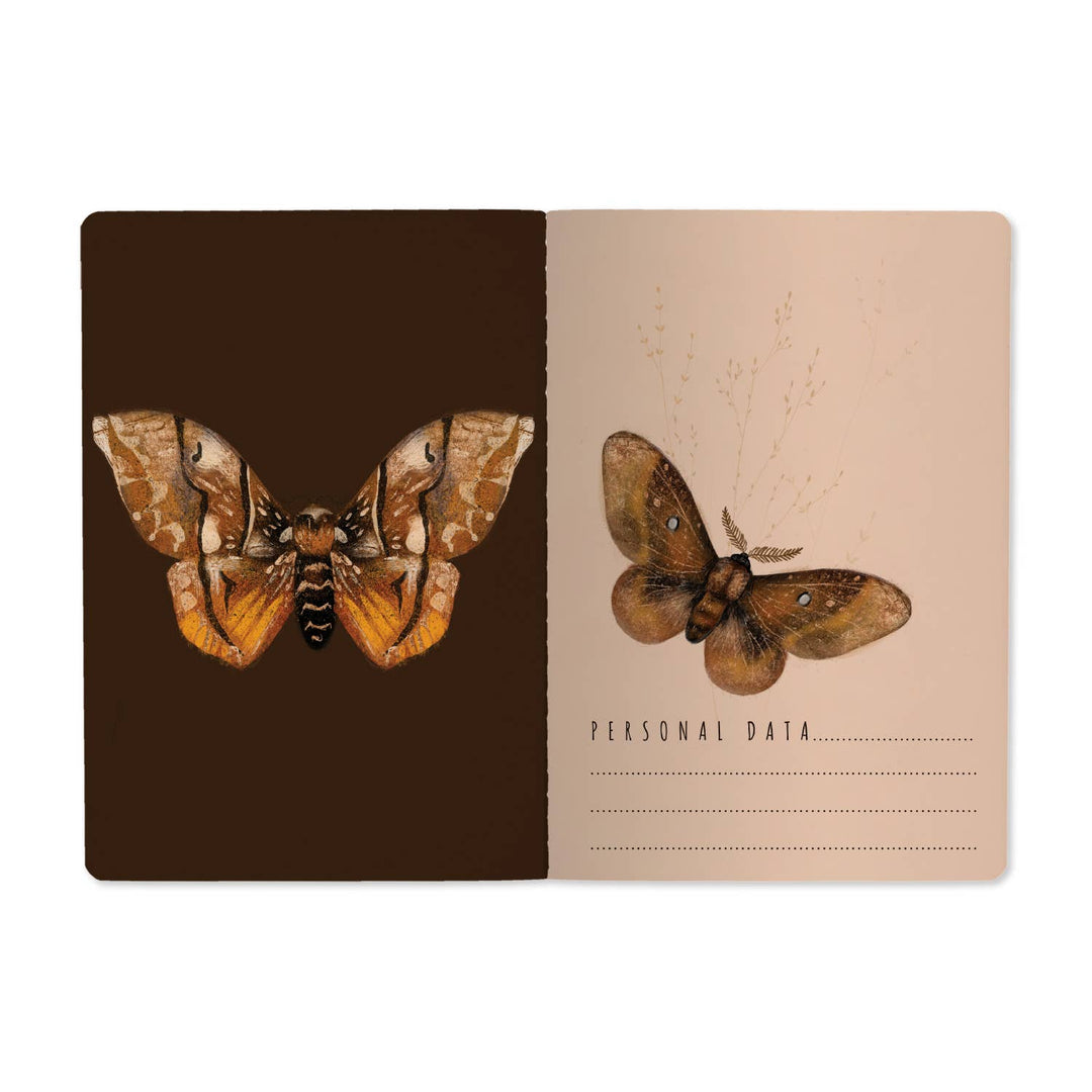 A5 Notebook - Butterflies on Blush 