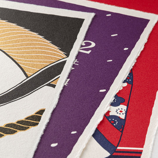 Midori Calendar Wall-Hanging Echizen Washi <L> Seasonal Tradition 2026