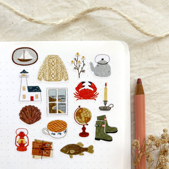 Lighthouse Keeper - Sticker Sheet | Coastal Planner Stickers