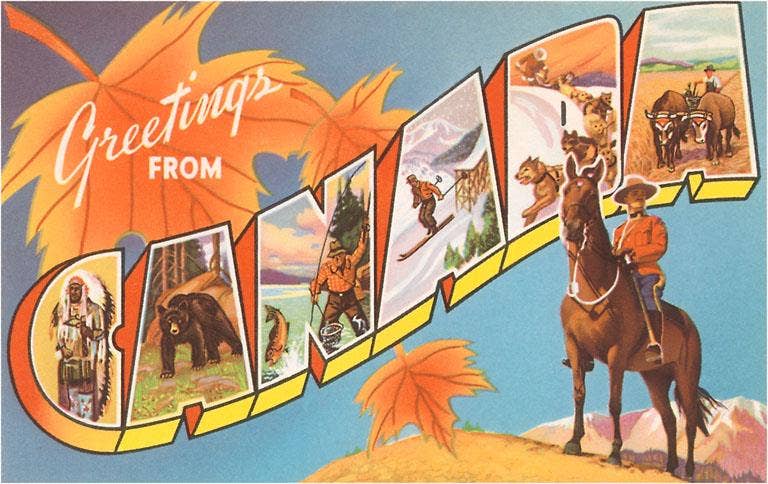 Postcard CN-23 Greetings from Canada
