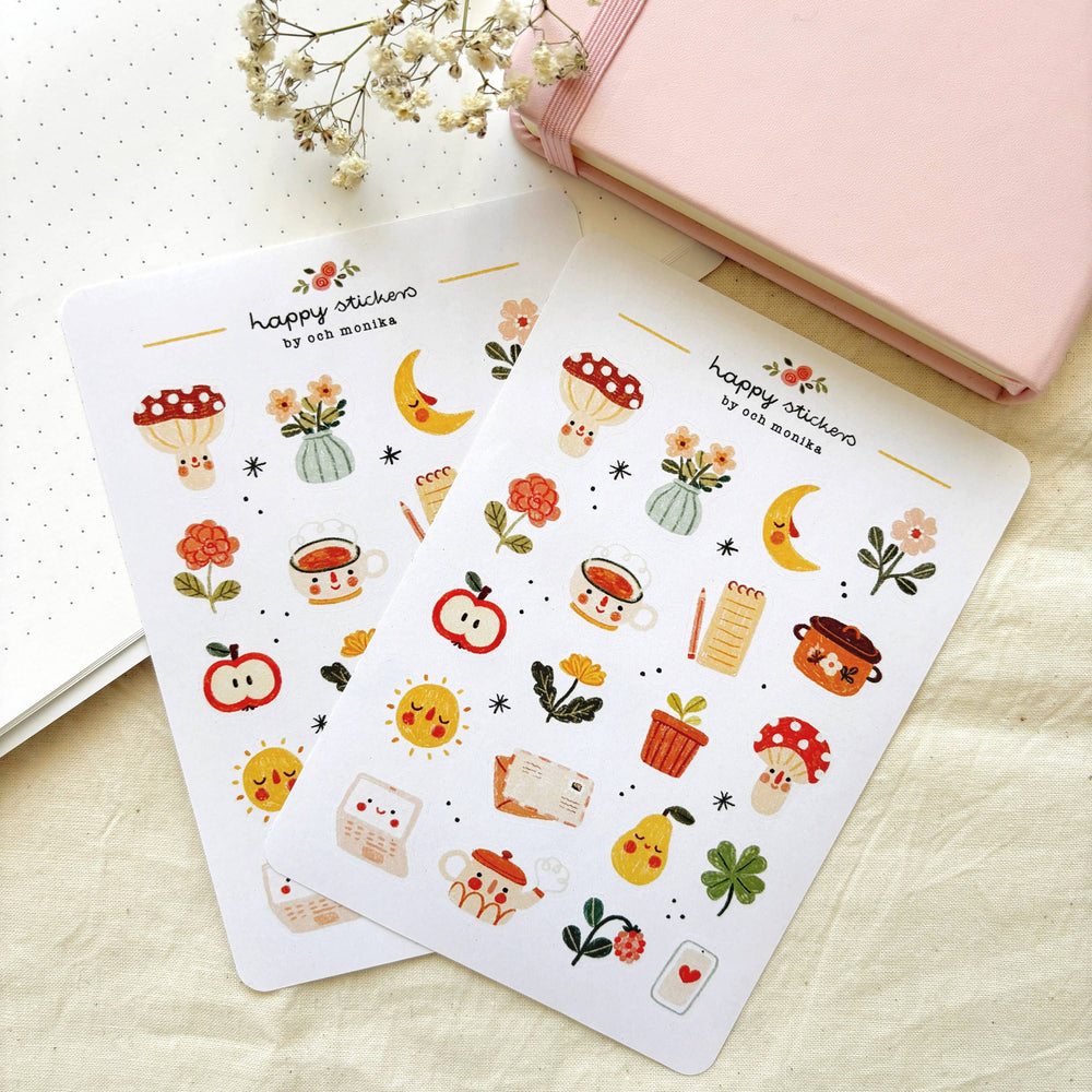 Cottagecore II - Planner & Journal Stickers | A6 Matte Paper