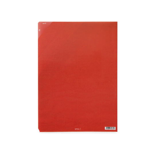 Midori 5 Pockets Clear Folder <A4> Stripe Yellow