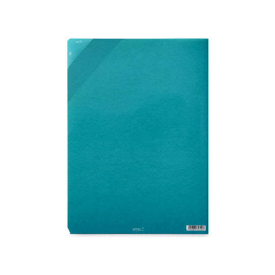 Midori 5 Pockets Clear Folder <A4> Stripe Navy
