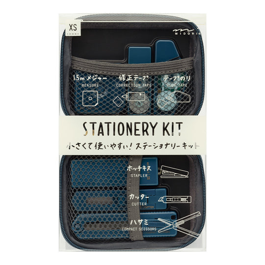 Midori XS Stationery Kit Navy Blue A