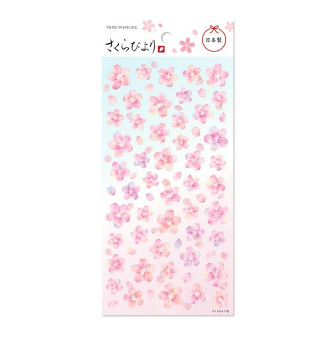 Mind Wave Stickers Sakura Biyori Alphabetical Cherry Blossoms