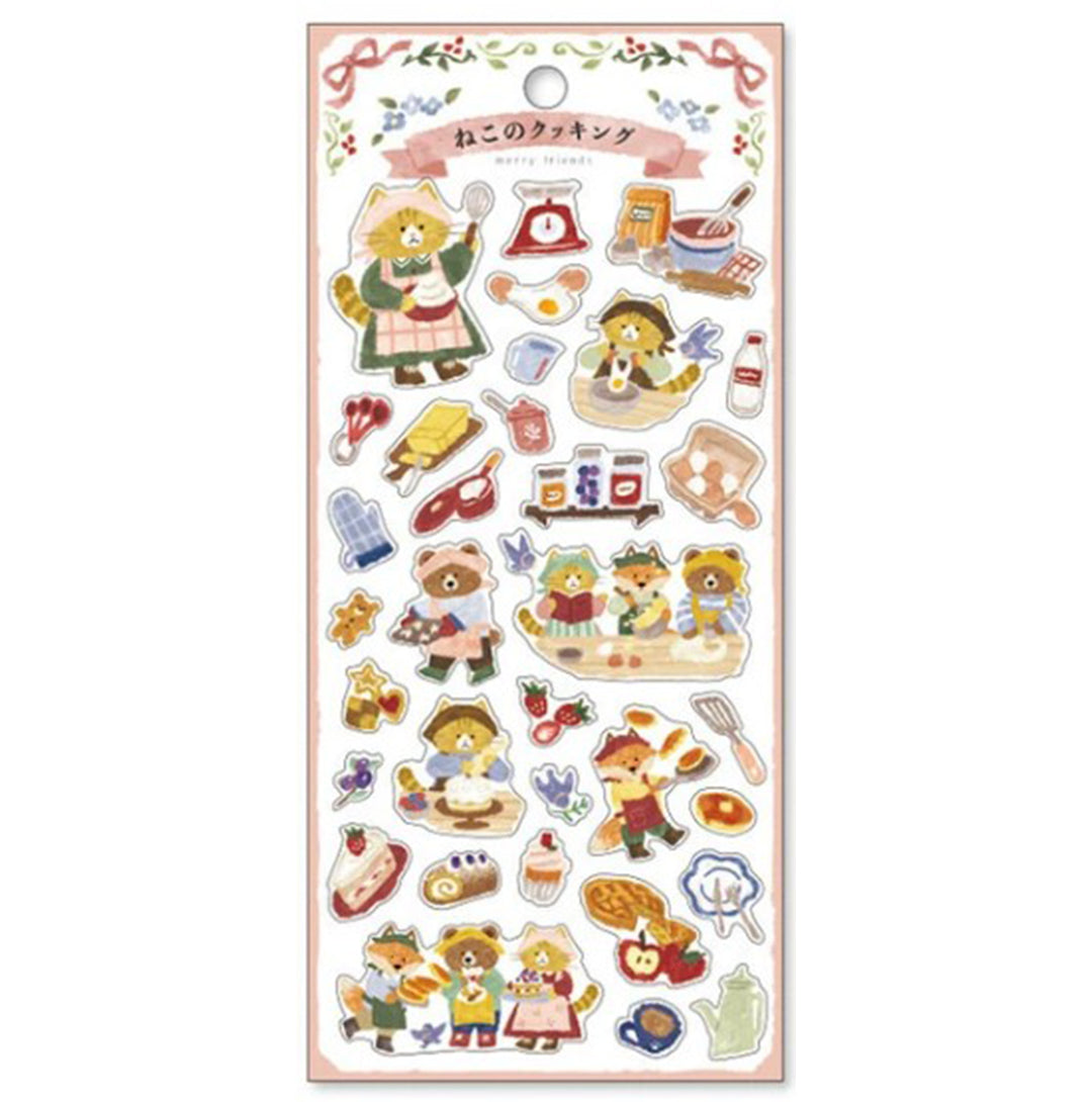 Mind Wave Sticker Merry Friends Cat Cooking