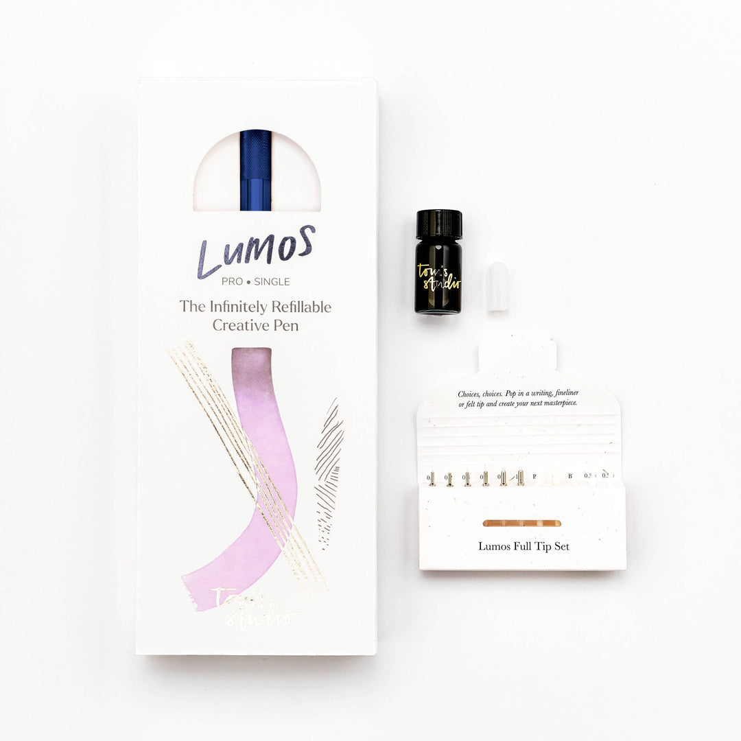 Lumos Pro - Refillable Multi-Tip Pen: Midnight / Duo Tip