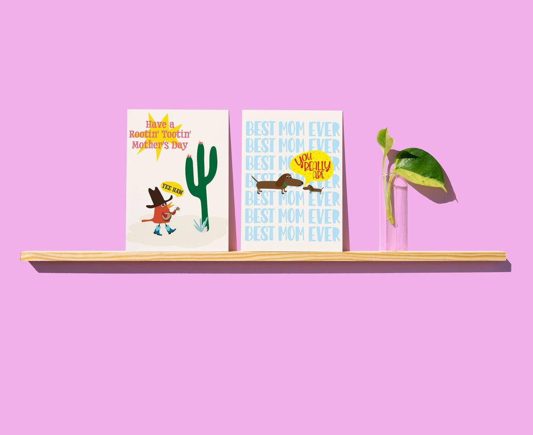 Best Mom Ever Dogs Greeting Card!