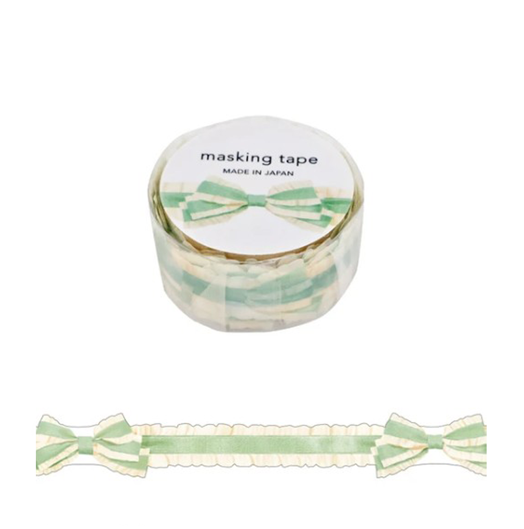 Mind Wave Washi Tape Ruffle Green Die-Cut