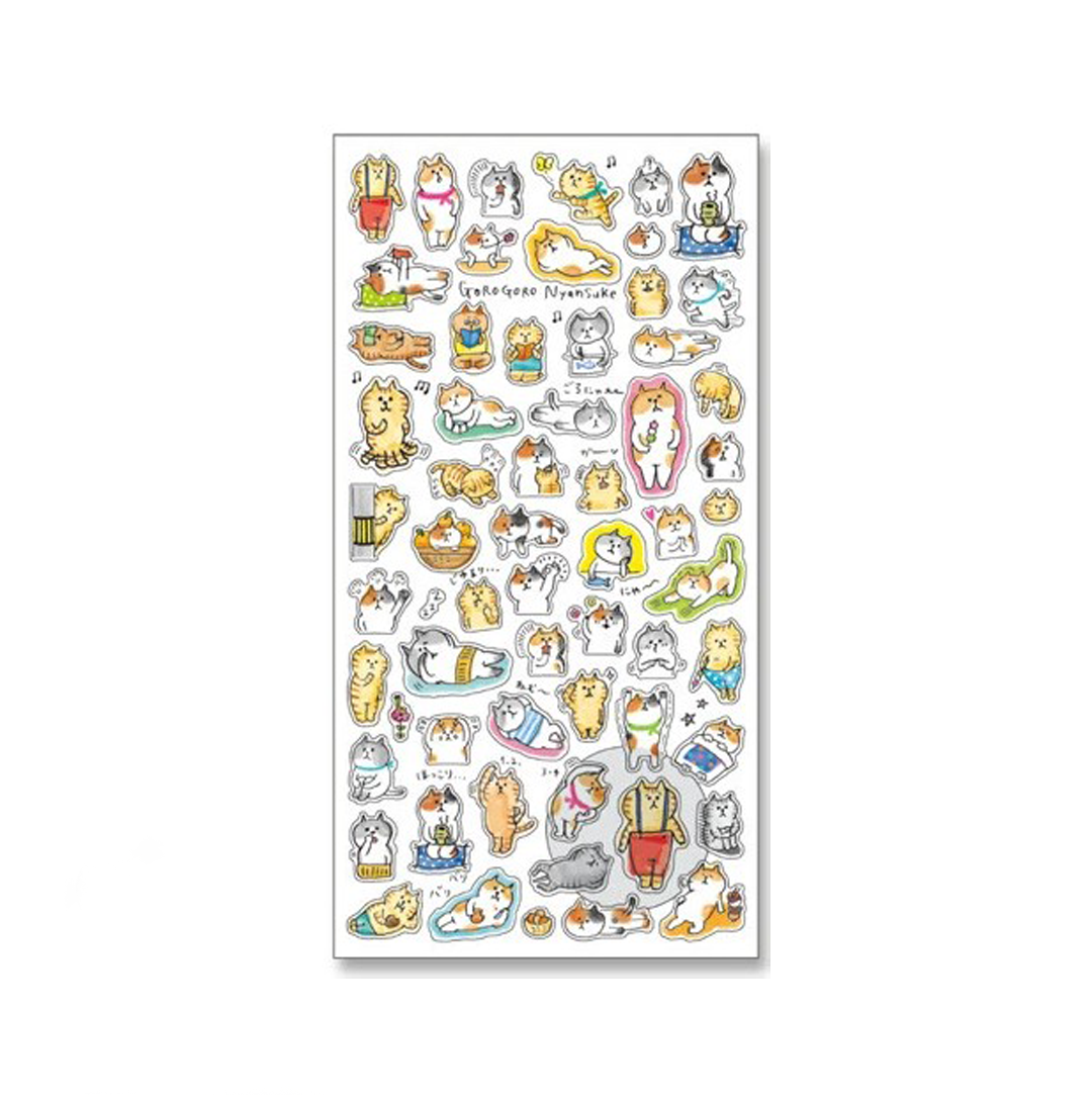 Mindwave Stickers Gorogoro Nyansuke - Thoughtful Nyansuke