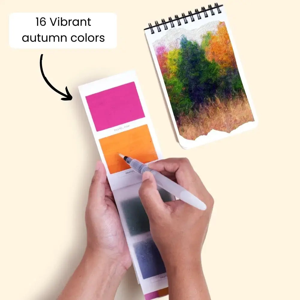 Viviva Colors Autumn/Fall Colorsheets - 16 Handmade Watercolors