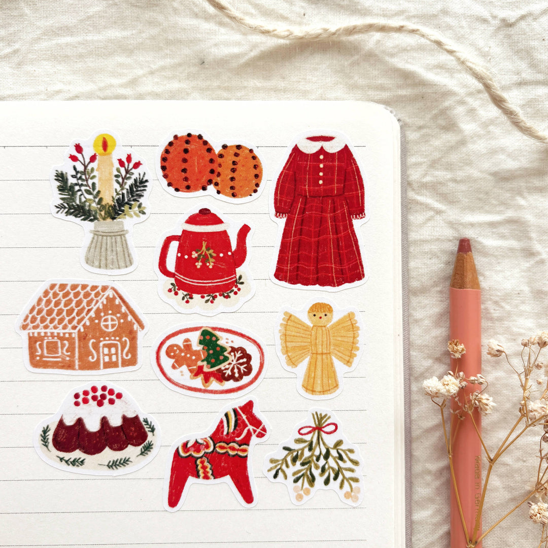 Christmas Time - Sticker Sheet | Cozy Winter Stationery
