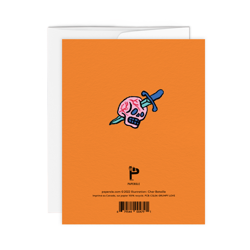 GRUMPY LOVE — Greeting Card