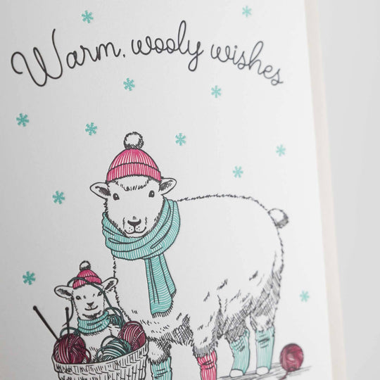 Card: Warm Wooly Wishes: Single Card