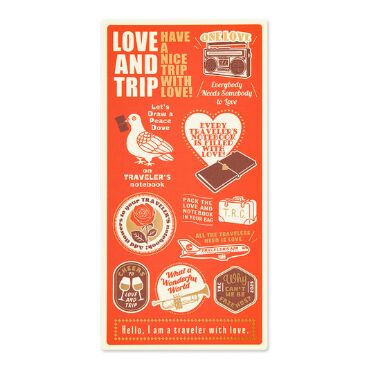 TRAVELER'S notebook 'Love and Trip' Plastic Sheet 2025