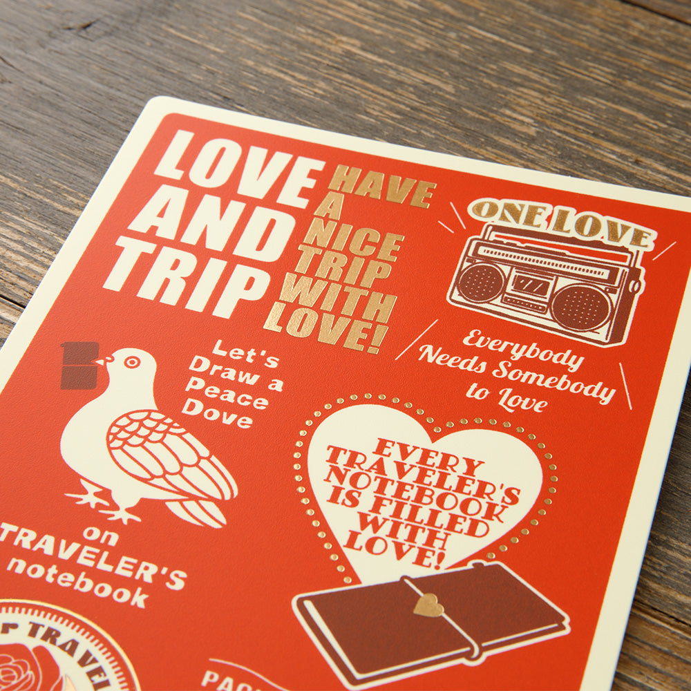 TRAVELER'S notebook 'Love and Trip' Plastic Sheet 2025