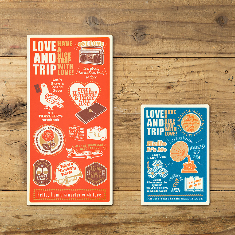 TRAVELER'S notebook 'Love and Trip' Plastic Sheet 2025