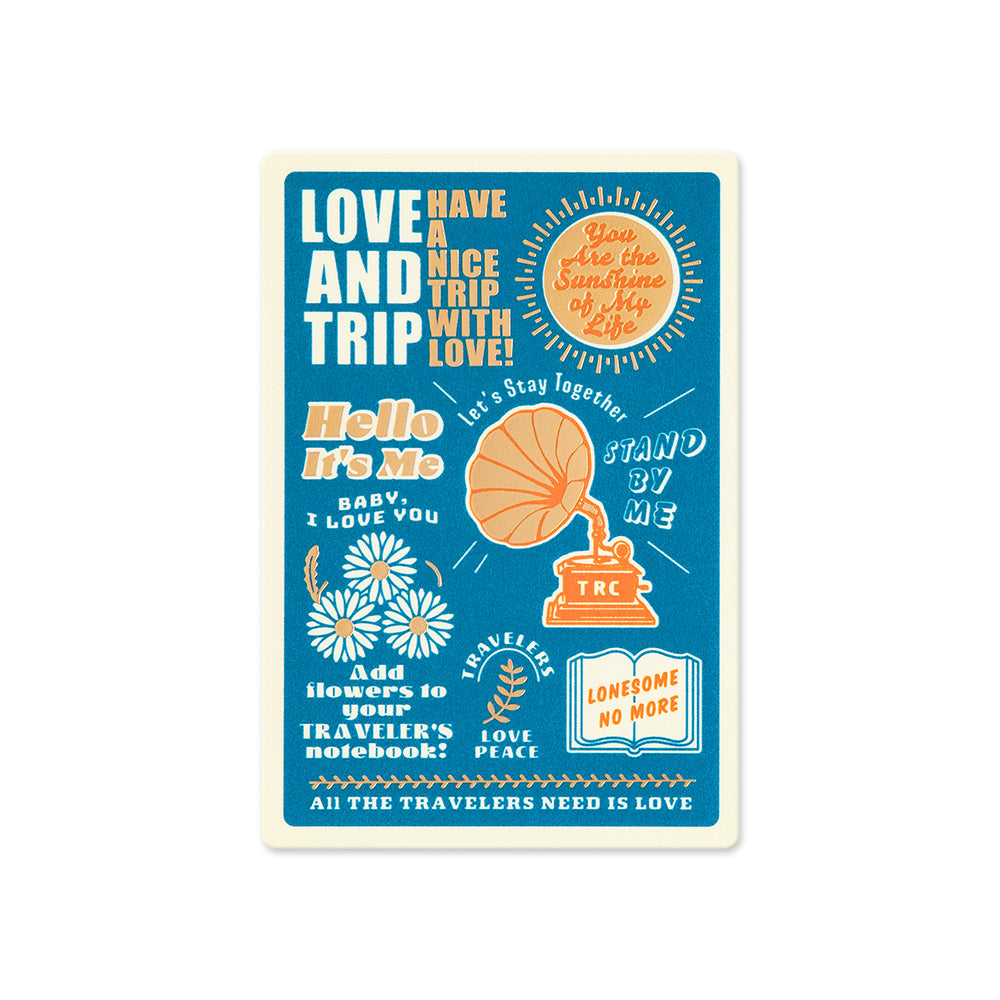 TRAVELER'S notebook 'Love and Trip' Plastic Sheet 2025- Passport