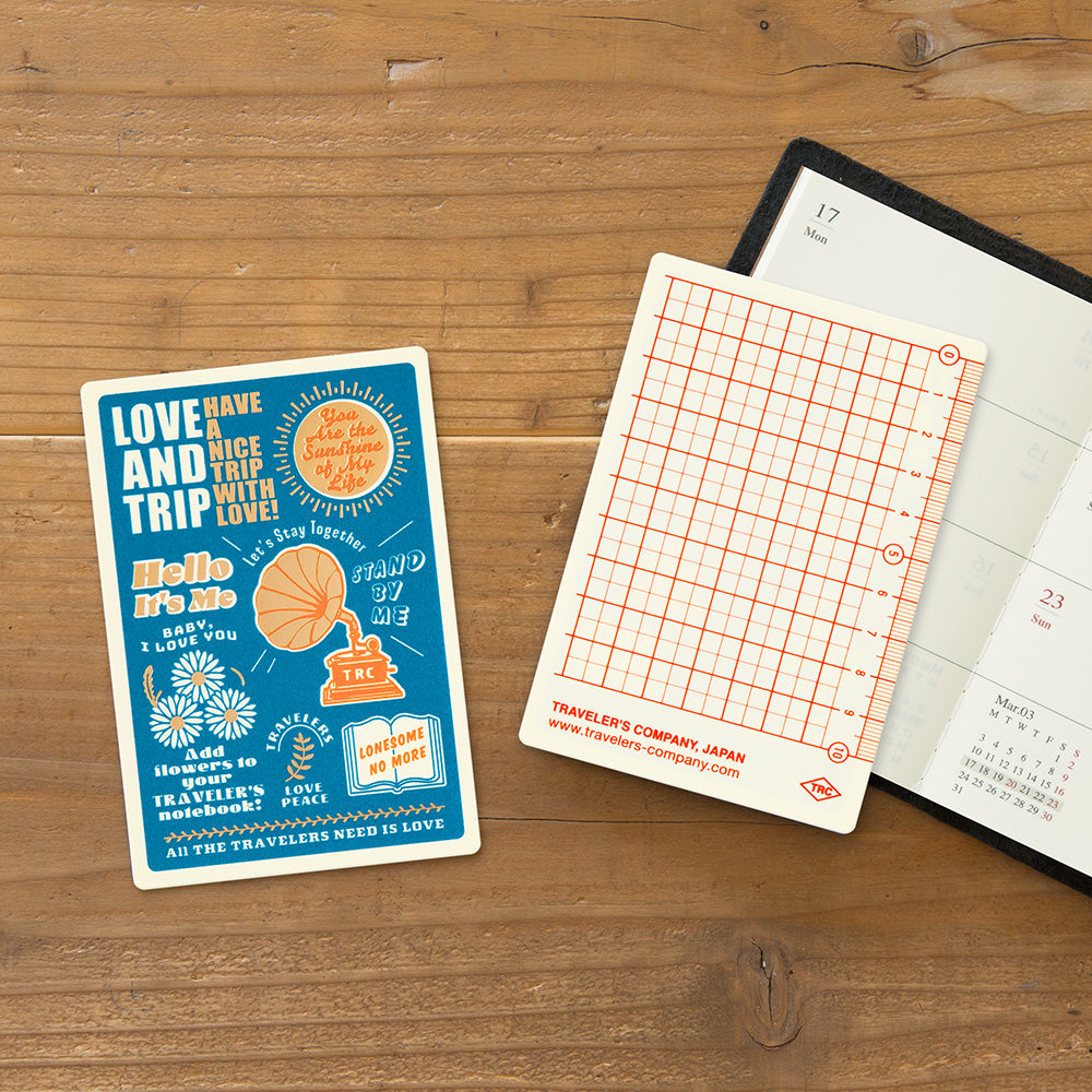 TRAVELER'S notebook 'Love and Trip' Plastic Sheet 2025- Passport