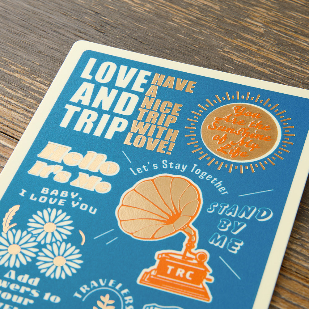 TRAVELER'S notebook 'Love and Trip' Plastic Sheet 2025- Passport