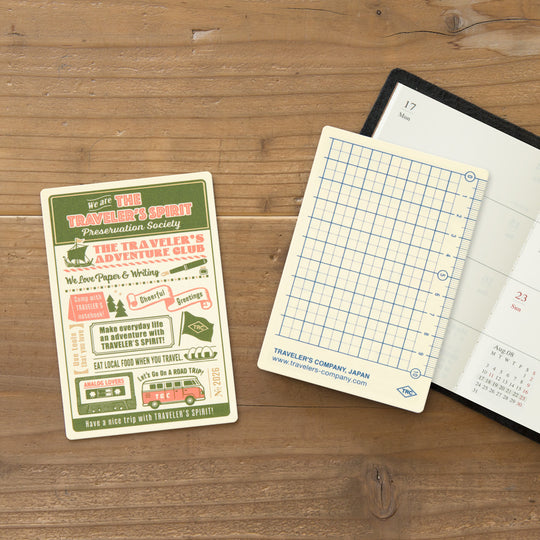 TRAVELER'S notebook Passport Size Plastic Sheet 2026