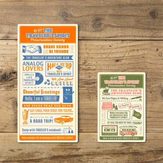 TRAVELER'S notebook Passport Size Plastic Sheet 2026