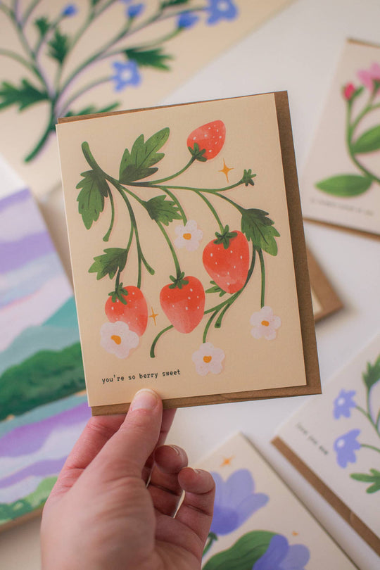 Strawberry Birthday Greeting Card | You&