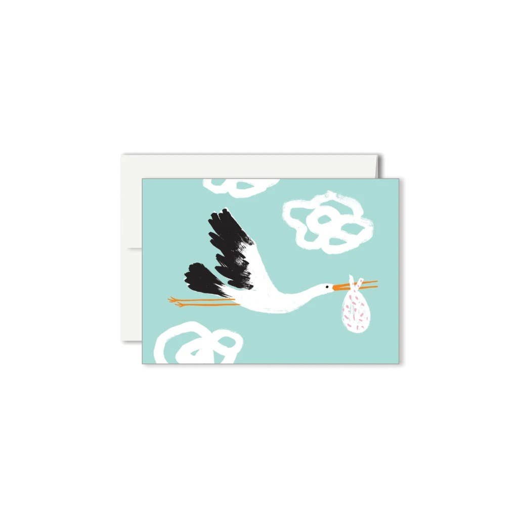 CIGOGNE — Miniature Greeting Card