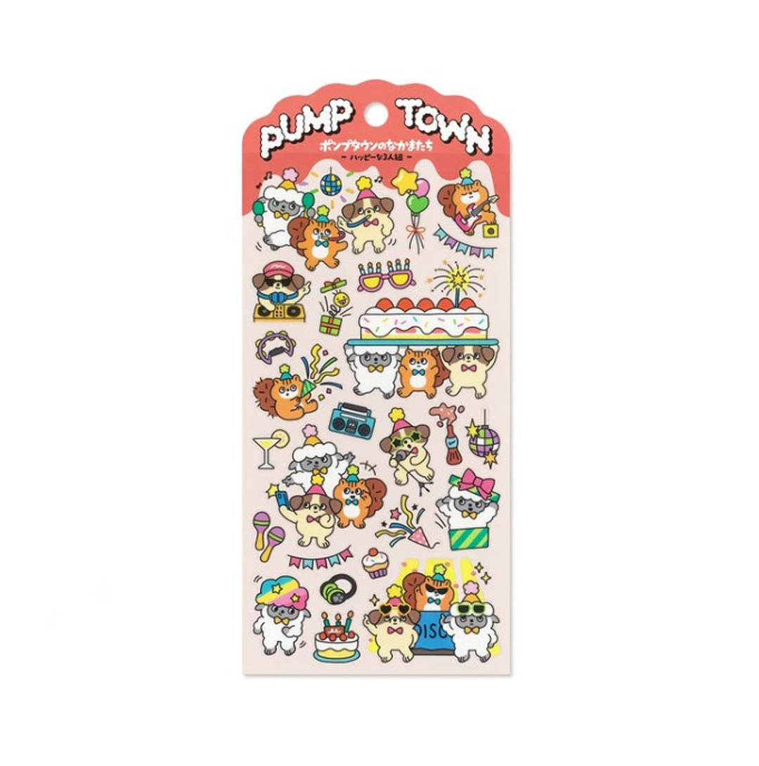 Mindwave Stickers  Pump Town - Happy Threesome